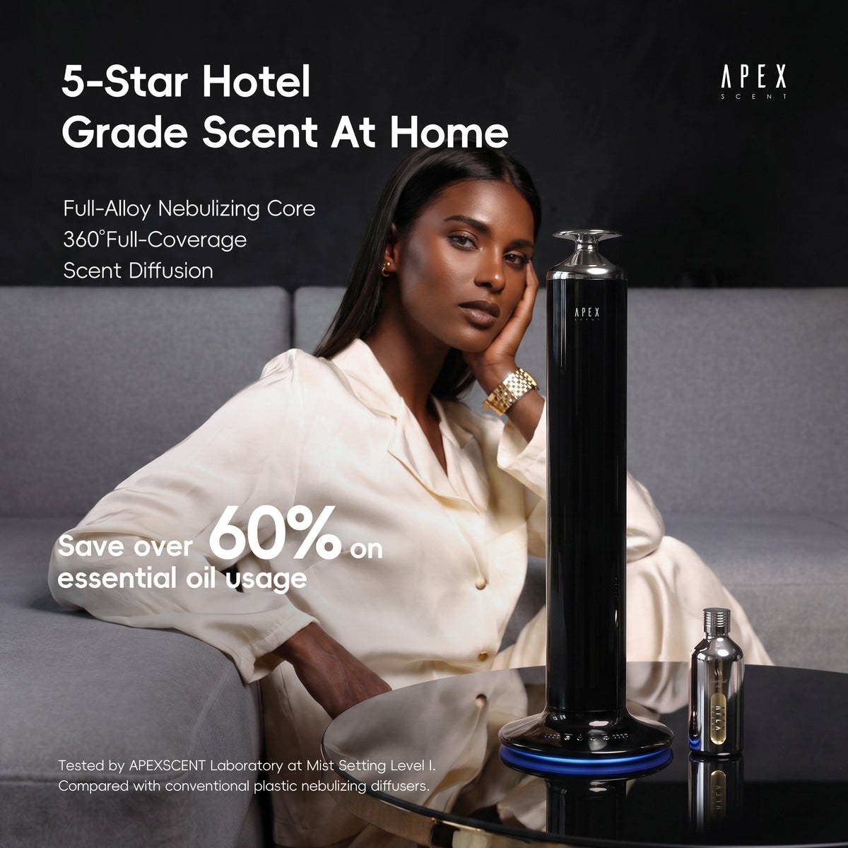 Waterless Scent Diffuser Starter Kit Black