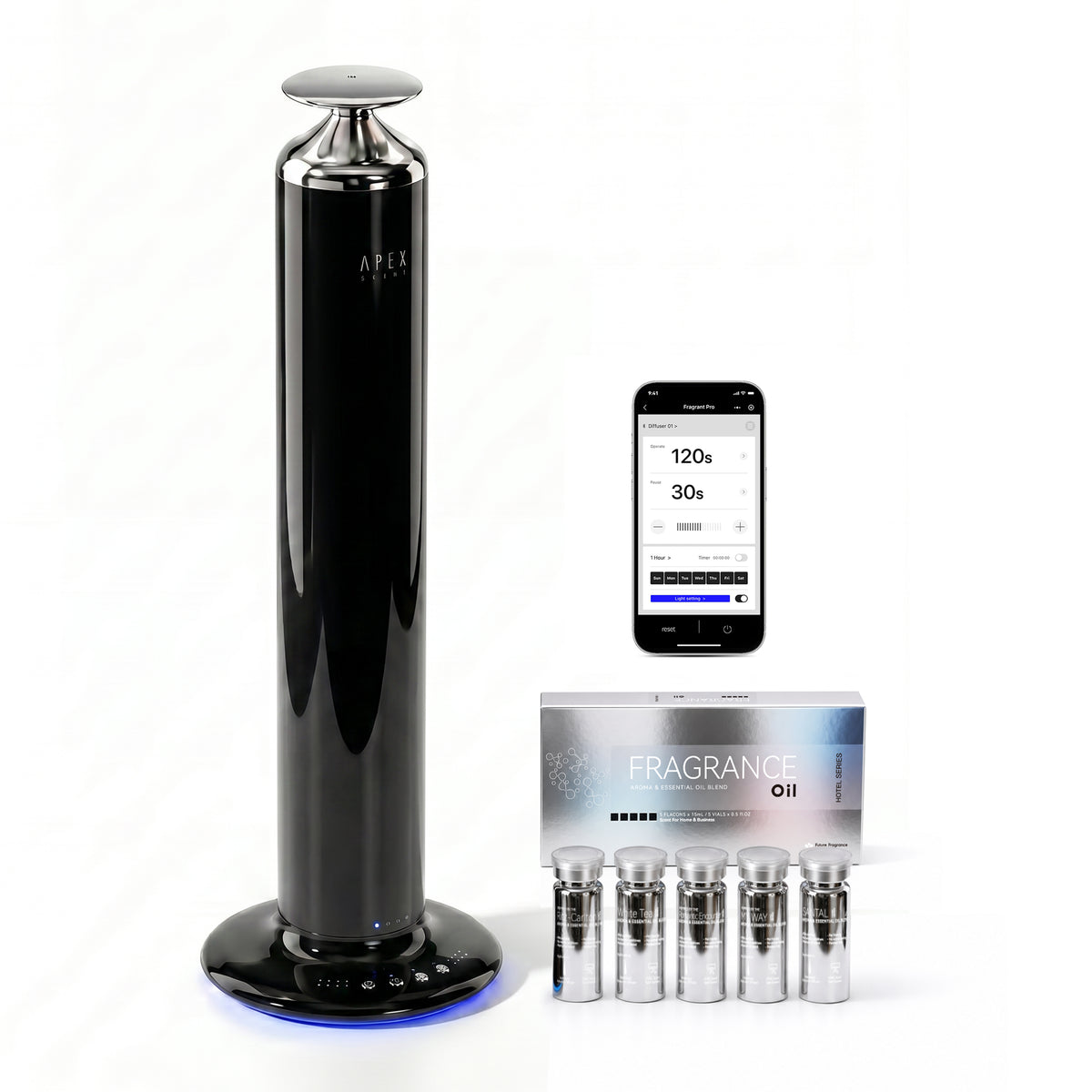 Waterless Scent Diffuser Starter Kit Black